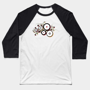 Abstract circles, pattern Baseball T-Shirt